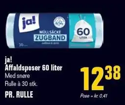 Otto Duborg ja! Affaldsposer 60 liter tilbud
