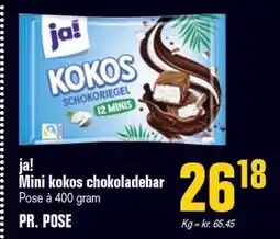 Otto Duborg ja! Mini kokos chokoladebar tilbud