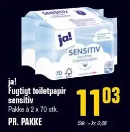 Otto Duborg ja! Fugtigt toiletpapir sensitiv tilbud