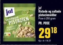 Otto Duborg ja! Ristede og saltede pistacienødder tilbud