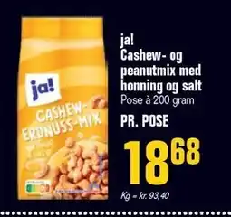 Otto Duborg ja! Cashew- og peanutmix med honning og salt tilbud