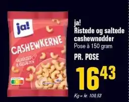 Otto Duborg ja! Ristede og saltede cashewnødder tilbud