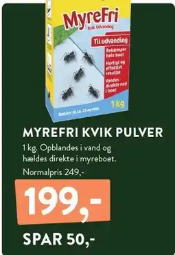 Plantorama MYREFRI KVIK PULVER tilbud