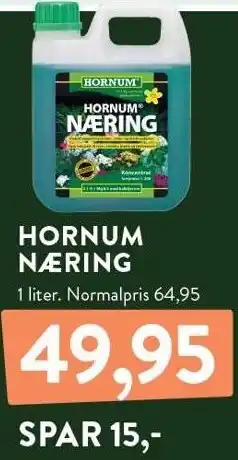 Plantorama HORNUM NÆRING tilbud