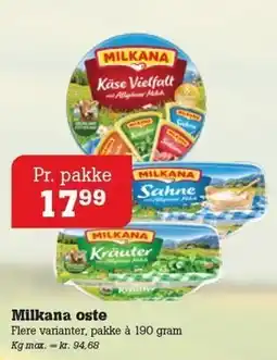 Poetzsch Padborg Milkana oste tilbud