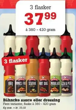 Poetzsch Padborg Bähncke sauce eller dressing tilbud