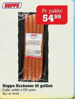 Poetzsch Padborg Hoppe Krakauer til grillen tilbud