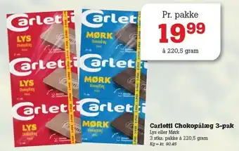 Poetzsch Padborg Carletti chokopålæg tilbud