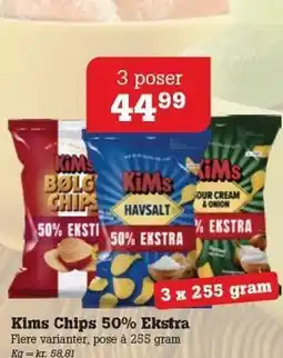 Poetzsch Padborg Kims Chips 50% Ekstra tilbud