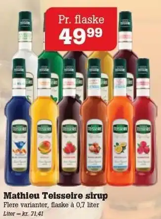 Poetzsch Padborg Mathieu Teisseire sirup tilbud