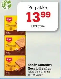 Poetzsch Padborg Schär Glutenfri Noccioli vafler tilbud