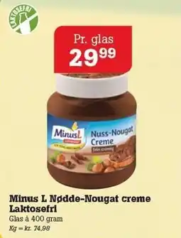 Poetzsch Padborg Minus L Nødde-Nougat creme Laktosefri tilbud