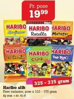 Poetzsch Padborg Haribo slik tilbud