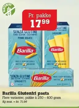 Poetzsch Padborg Barilla Glutenfri pasta tilbud