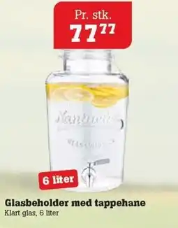 Poetzsch Padborg Glasbeholder med tappehane tilbud