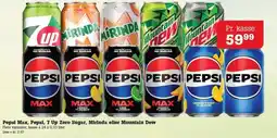 Poetzsch Padborg Pepsi Max, Pepsi, 7 Up Zero Sugar, Mirinda eller Mounatin Dew tilbud