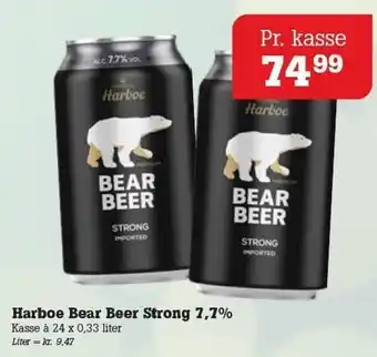 Poetzsch Padborg Harboe Bear Beer Strong 7,7% tilbud