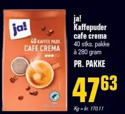Poetzsch Padborg ja! Kaffepuder cafe crema tilbud