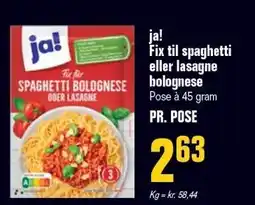 Poetzsch Padborg ja! Fix til spaghetti eller lasagne bolognese tilbud