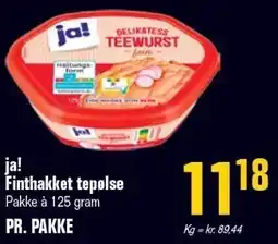 Poetzsch Padborg ja! Finthakket tepølse tilbud