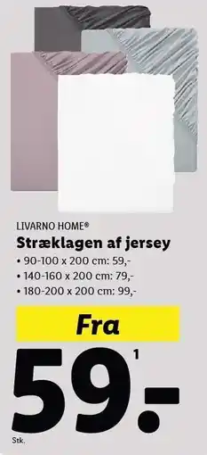 Lidl LIVARNO HOME Stræklagen af jersey tilbud
