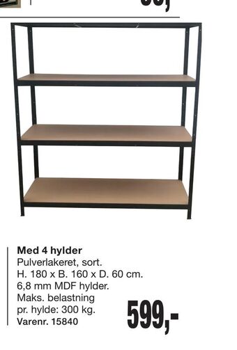 Harald Nyborg Stålreol tilbud