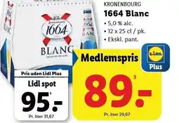 Lidl KRONENBOURG 1664 Blanc tilbud