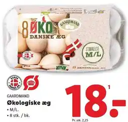 Lidl GAARDMAND Økologiske æg tilbud