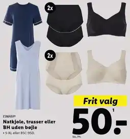 Lidl ESMARA Natkjole, trusser eller BH uden bøjle tilbud