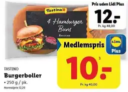 Lidl TASTINO Burgerboller tilbud