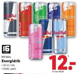 Lidl RED BULL Energidrik tilbud