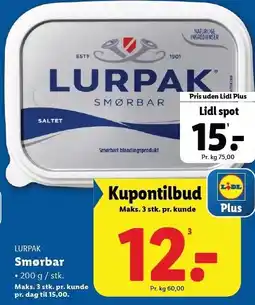 Lidl Lurpak Smørbar tilbud