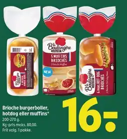 Coop 365 Brioche burgerboller, hotdog eller muffins tilbud