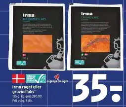 Coop 365 Irma røget eller gravad laks tilbud