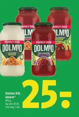 Coop 365 Dolmio XXL saucer tilbud