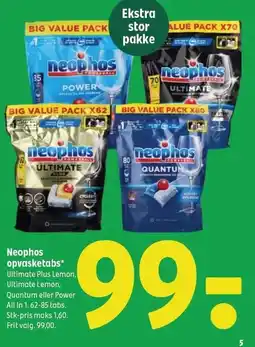 Coop 365 Neophos opvasketabs tilbud