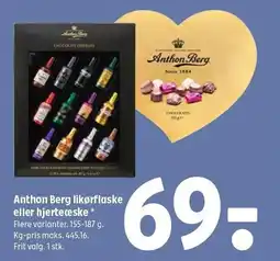 Coop 365 Anthon Berg likørflaske eller hjerteæske tilbud