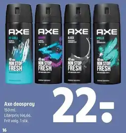 Axe deospray