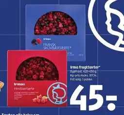 Coop 365 Irma frugttærter tilbud