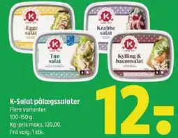 Coop 365 K-Salat pålægssalater tilbud