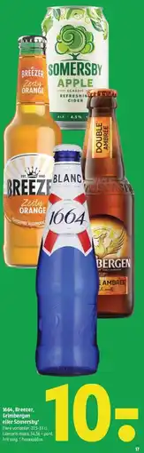 Coop 365 1664, Breezer, Grimbergen eller Somersby tilbud