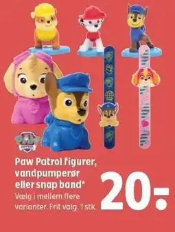 Coop 365 Paw Patrol figurer, vandpumperør eller snap band tilbud