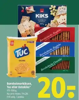 Bornholmerkiksen, Tuc eller Ostekiks