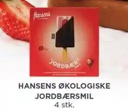 MENY HANSENS ØKOLOGISKE JORDBÆRSMIL tilbud