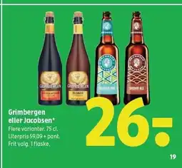 Coop 365 Grimbergen eller Jacobsen tilbud