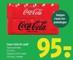 Coop 365 Coca-Cola 24-pak tilbud