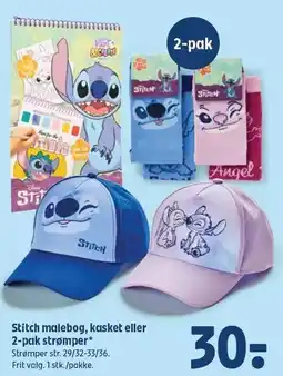 Coop 365 Stitch malebog, kasket eller 2-pak strømper tilbud