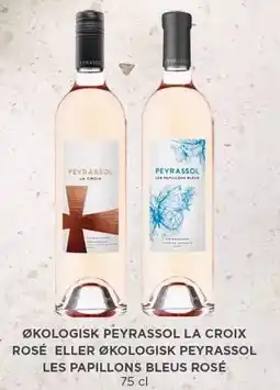 MENY ØKOLOGISK PEYRASSOL LA CROIX ROSÉ ELLER ØKOLOGISK PEYRASSOL LES PAPILLONS BLEUS ROSÉ tilbud