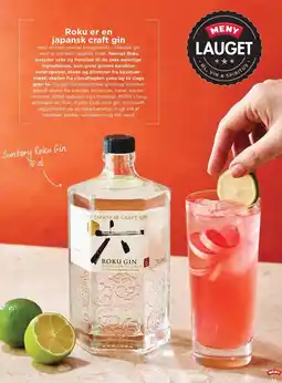 MENY Roku er en japansk craft gin tilbud