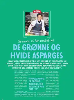 MENY DE GRØNNE OG HVIDE ASPARGES tilbud